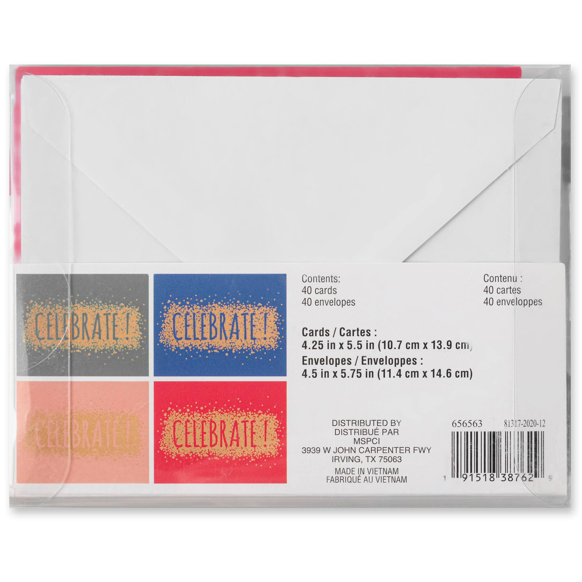 Gold Celebrate Cards & Envelopes by Recollections™, 4.25" x 5.5"